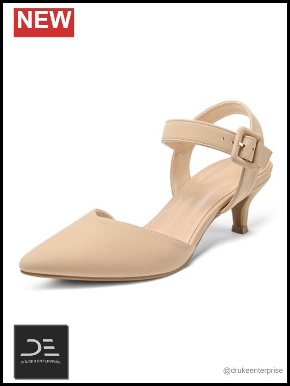 Kitten Heels Pumps 2 Inch Low Heel Closed Toe Dress Shoes for Wedding Party